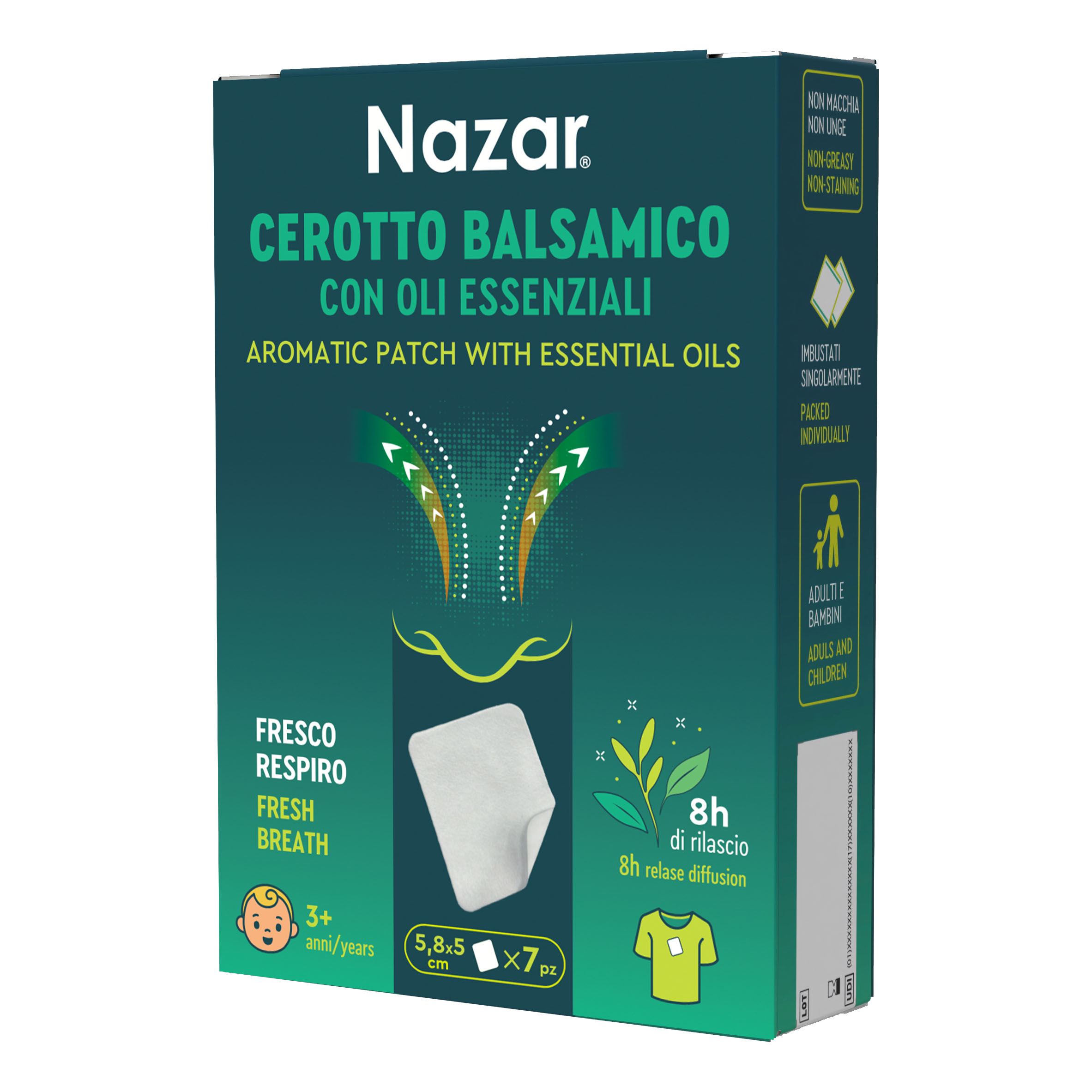 Nazar Cerotto Balsamico con Oli Essenziali 7 Pezzi