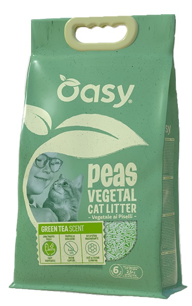 Oasy lettiera vegetale piselli geen tea 6 l