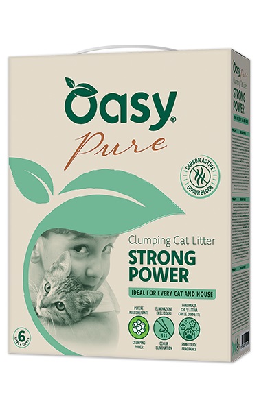 Oasy lettiera minerale pure strong power 6 l