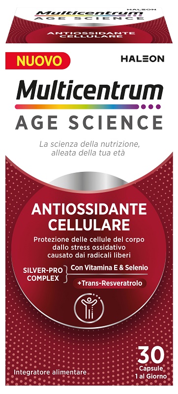Multicentrum Age Science Integratore Antiossidante Cellulare 30 Capsule