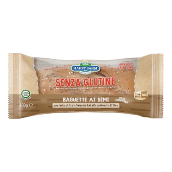 Happy farm baguette scura semi 100 g