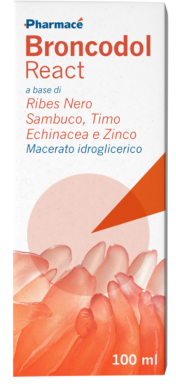 Pharmace' Srls Broncodol React 100 Ml Senza Glutine Naturalmente Privo Di Lattosio