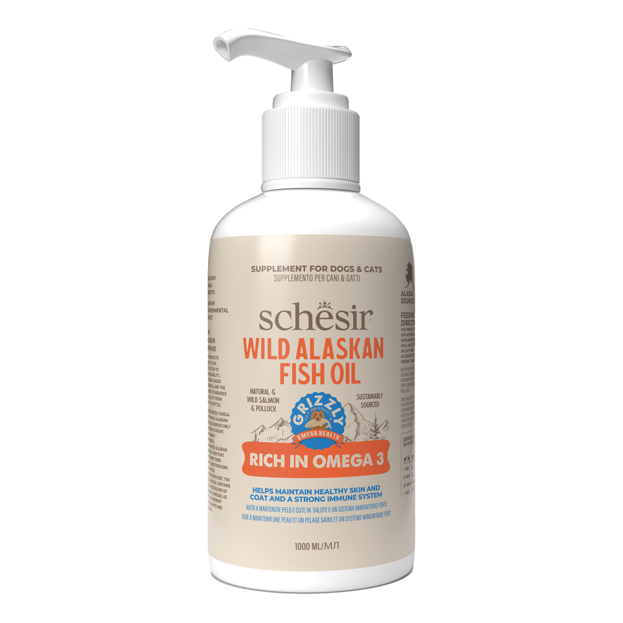 Schesir cat&amp;dog fish oil 1000 ml