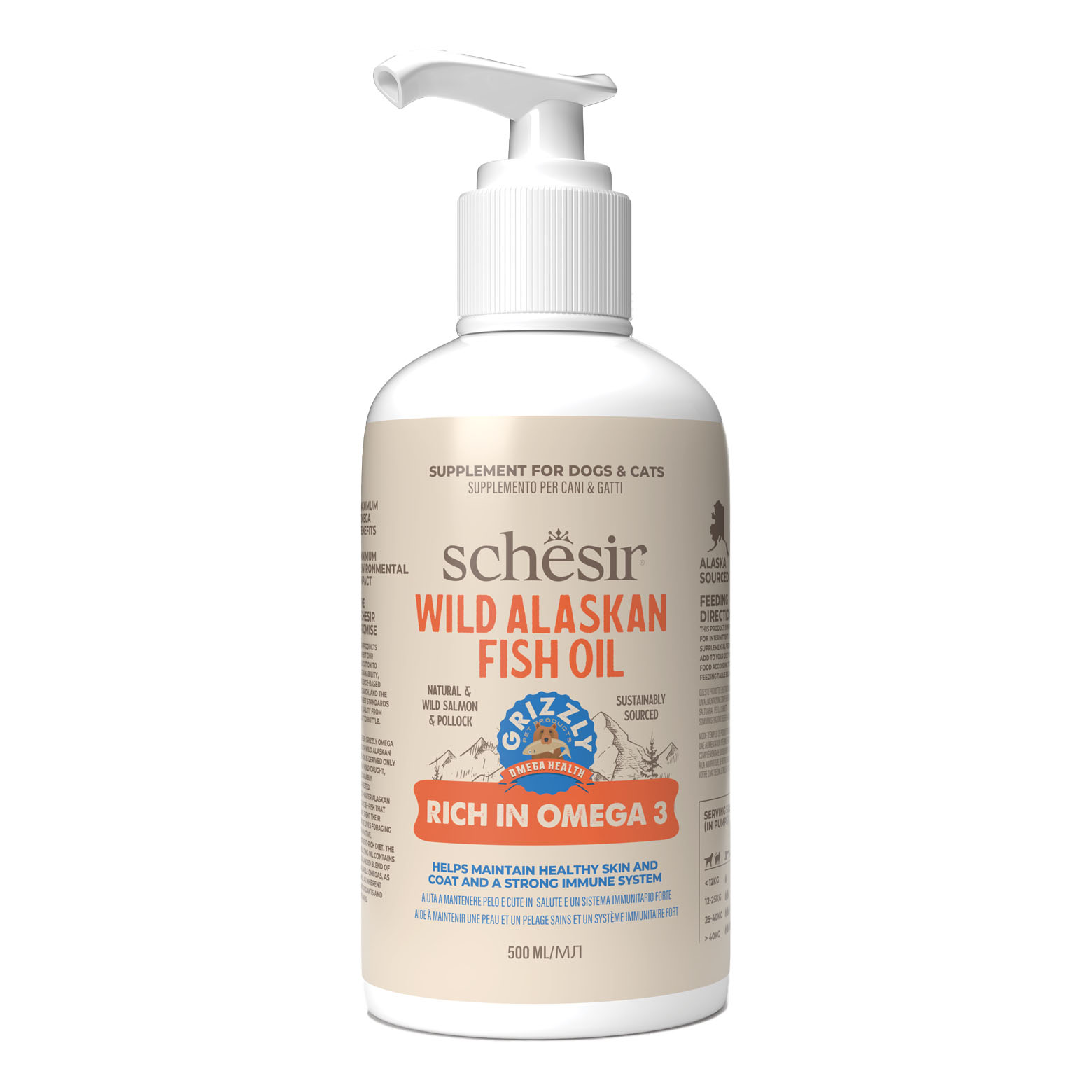 Schesir cat&amp;dog fish oil 500 ml