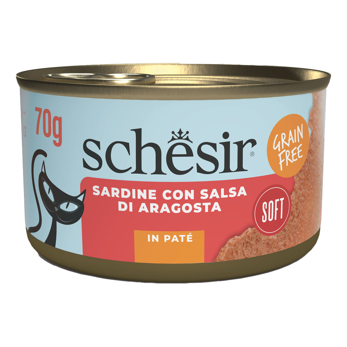 Schesir cat pate' sardine con salsa di aragosta 70 g