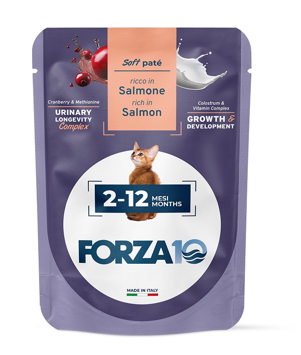 Forza 10 maintenance cat kitten 2-12 mesi salmone wet pate' 80 g