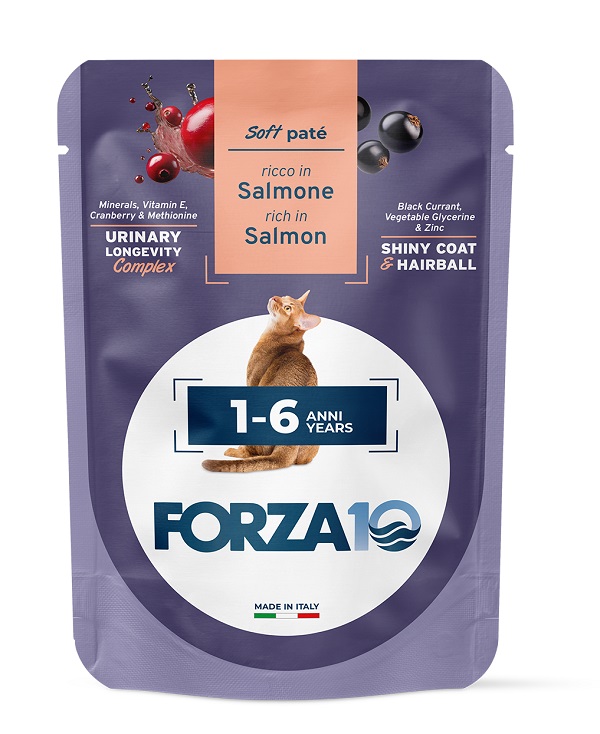 Forza 10 maintenance cat adult 1-6 anni salmone wet pate' 80 g