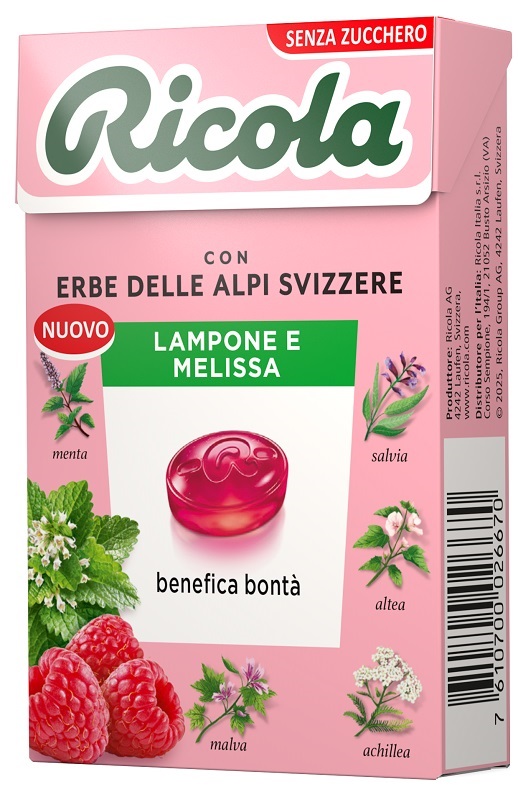 Ricola lampone &amp; melissa 50 g