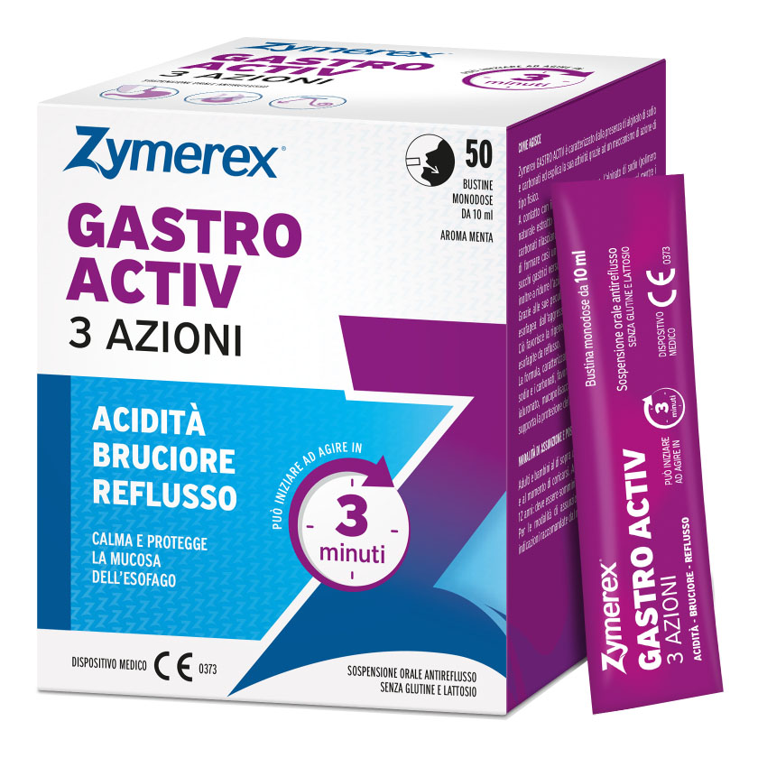 Zymerex gastro activ 3 azioni 50 bustine da 10 ml