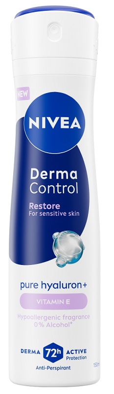 Nivea deodorante derma control restore 72 ore spray 150 ml