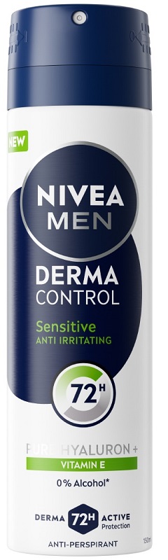 Nivea men deodorante derma control sensitive 72 ore spray 150 ml