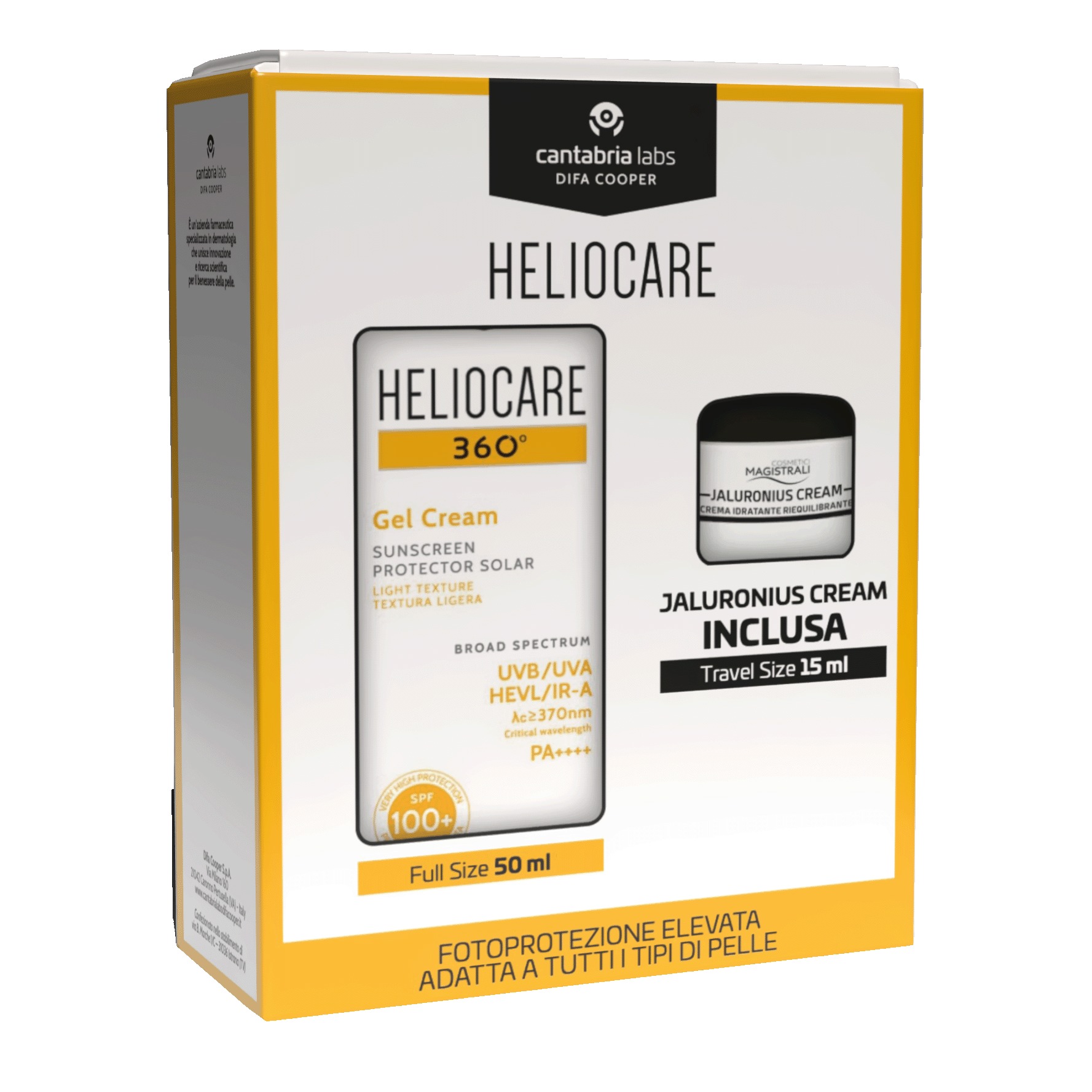 Heliocare 360 100 + jaluronius cream 15 ml