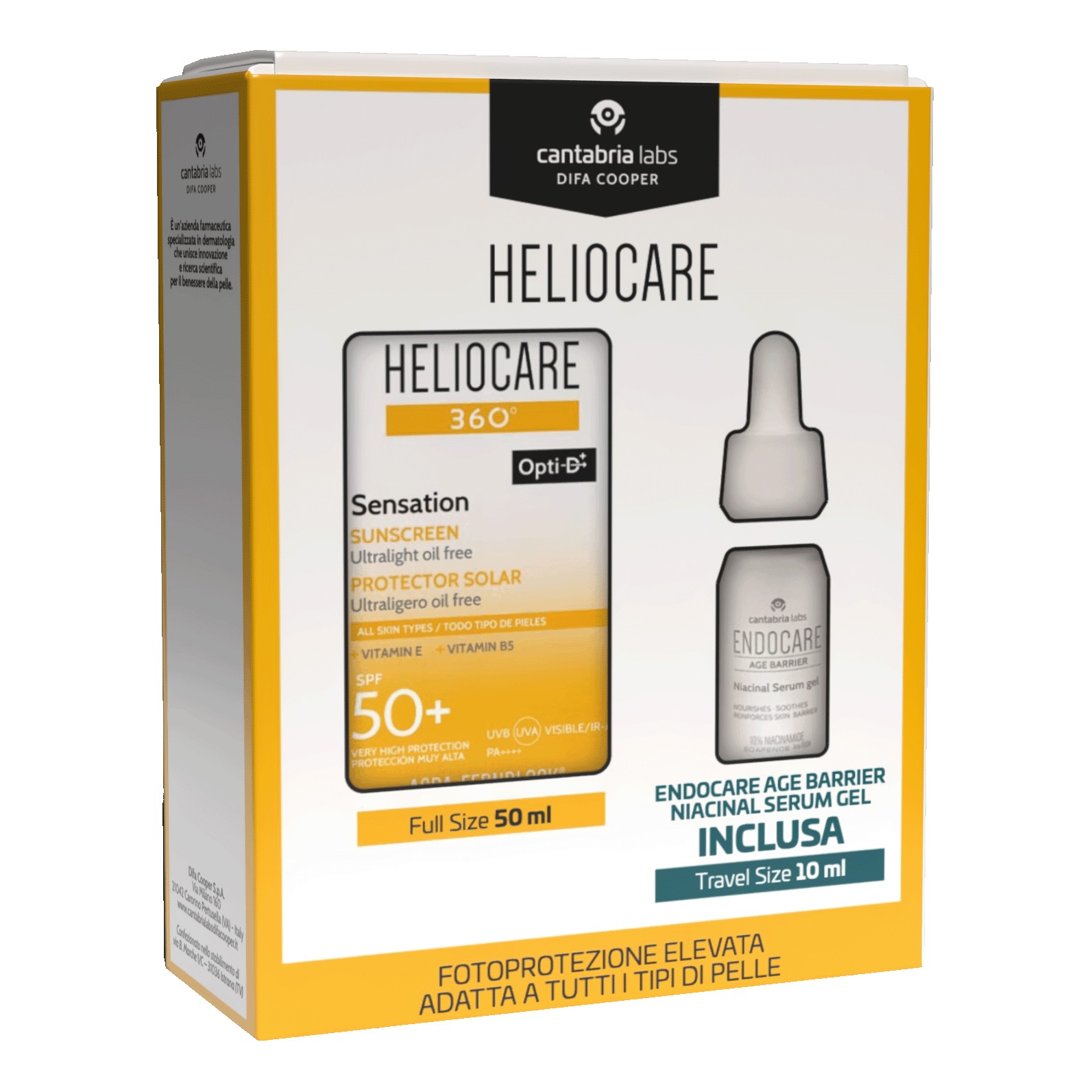 Heliocare 360 sensation 50 ml + endocare niacinal 10 ml