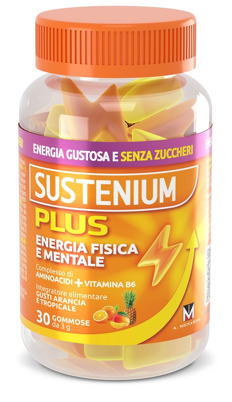Sustenium Plus Integratore Multivitaminico Energizzante 30 Caramelle Gommose