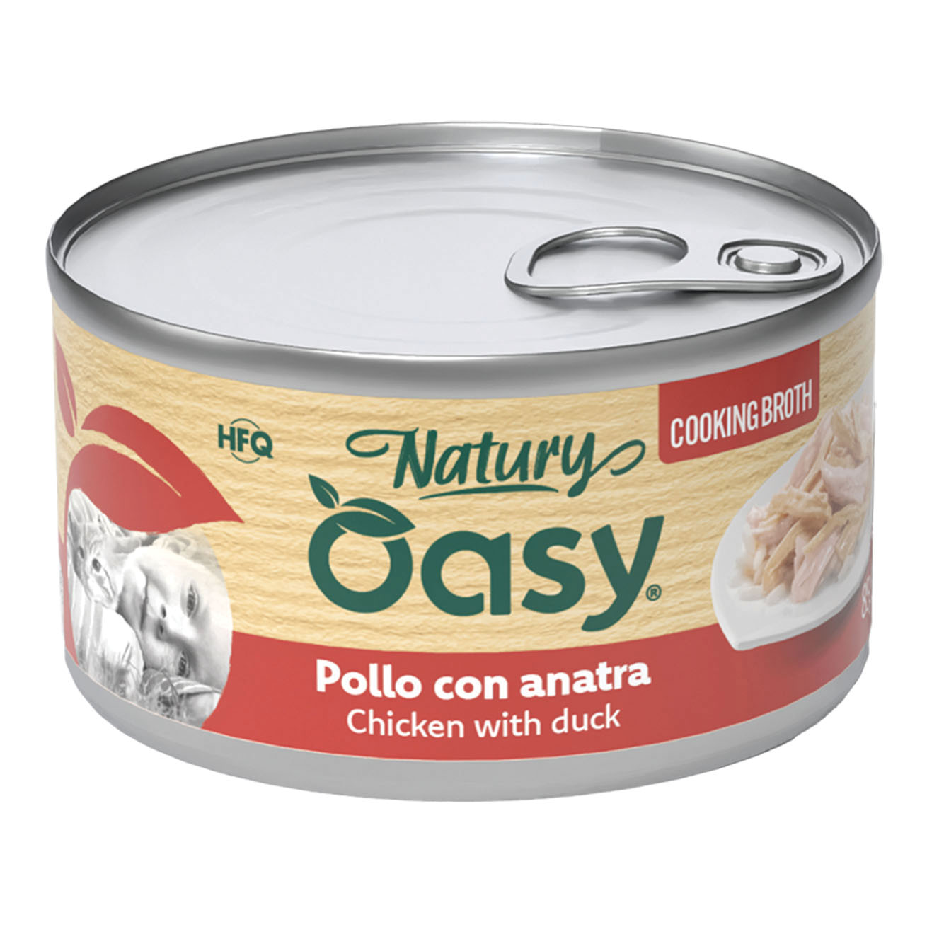 Oasy wet cat natury cooking broth pollo anatra 85 g