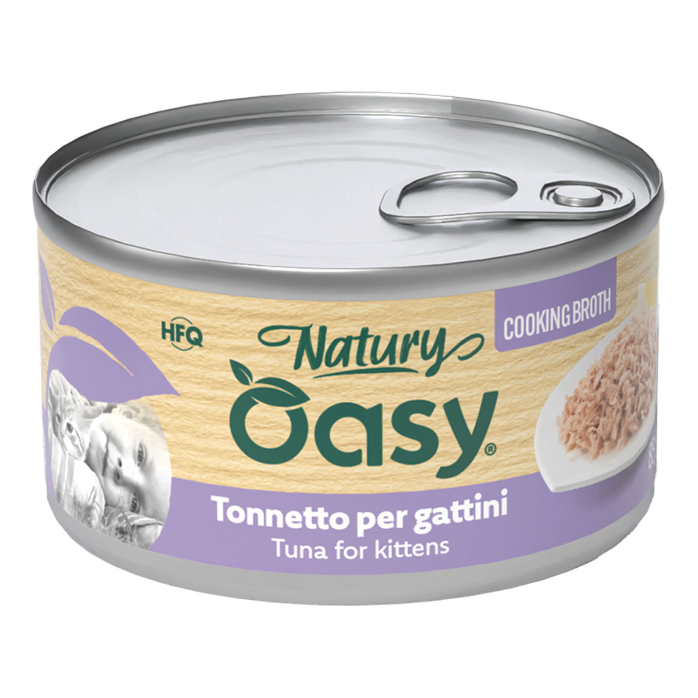 Oasy wet cat natury cooking broth tonnetto gattini 85 g