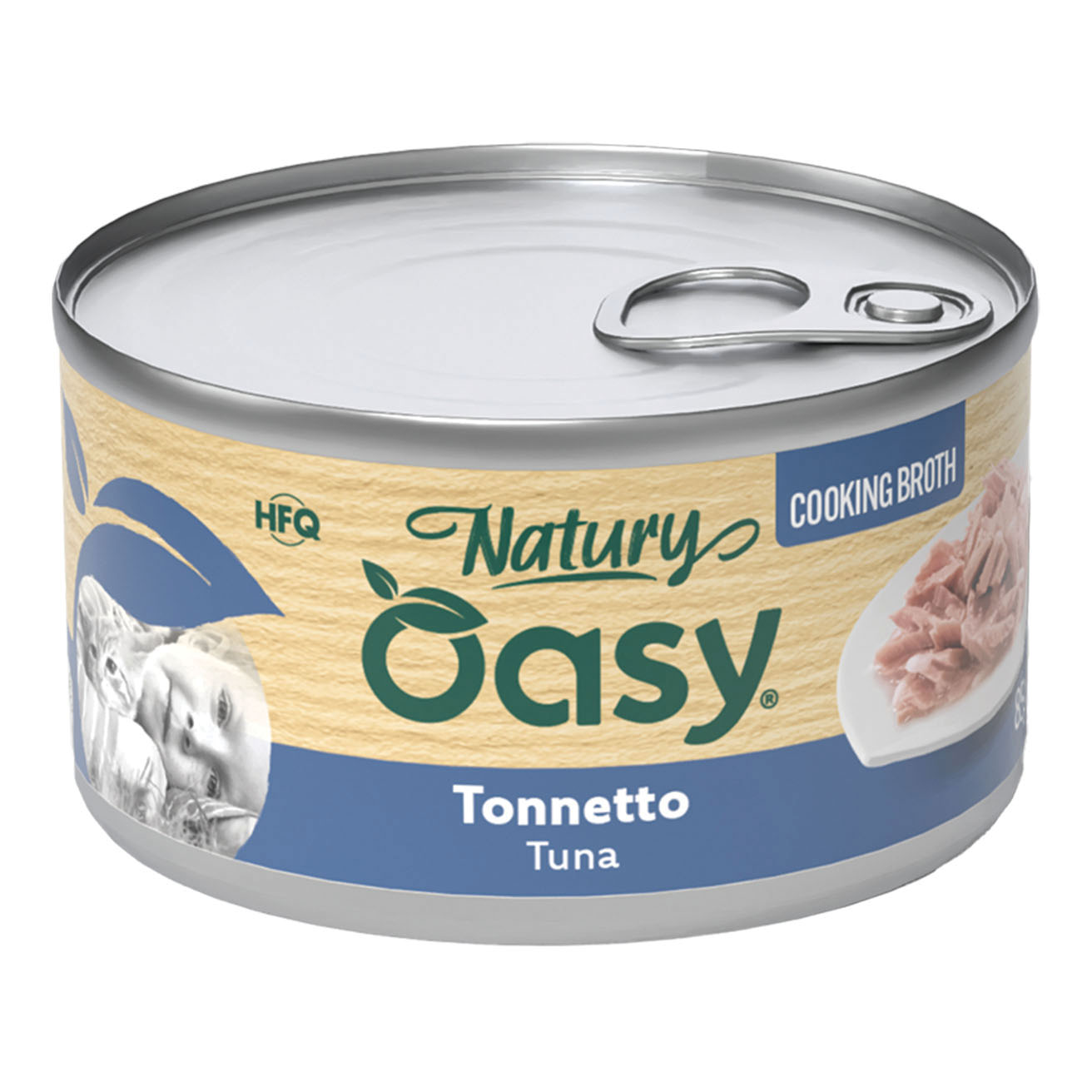 Oasy wet cat natury cooking broth tonnetto 85 g