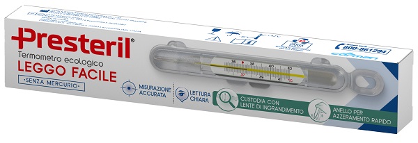 Presteril termometro ecologico leggo facile senza mercurio