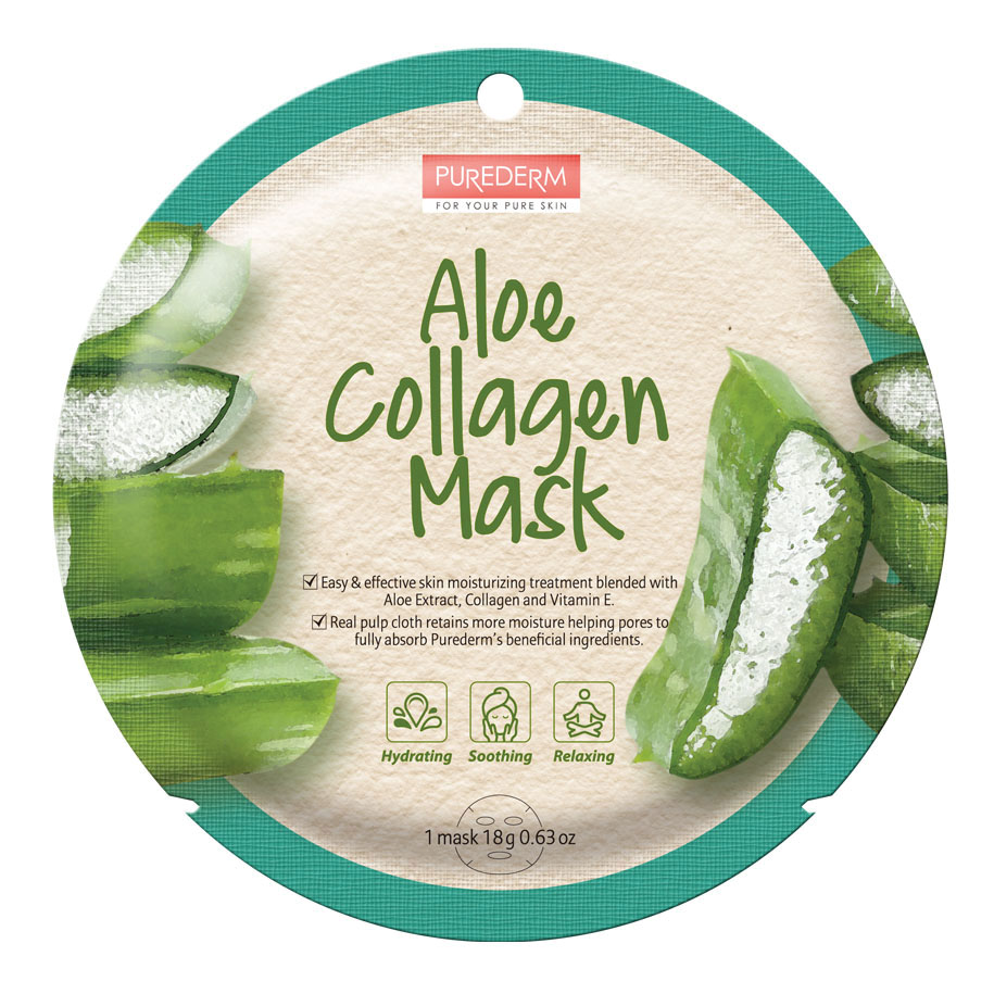 Purederm maschera collagene aloe