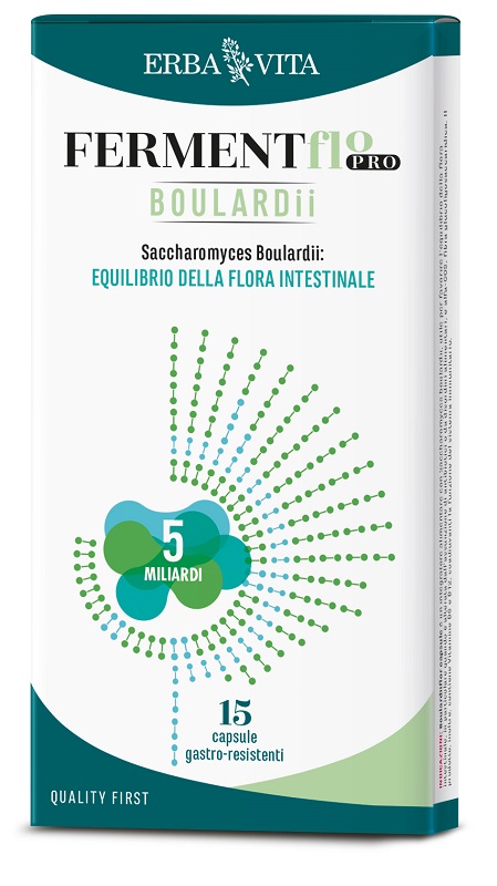 Erba Vita Fermentflor Pro Boulardii 15 Capsule Gastro-Resistenti 550mg