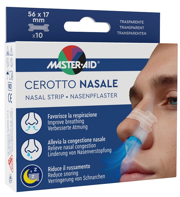 Cerotto nasale master-aid 56x17mm 10 pezzi