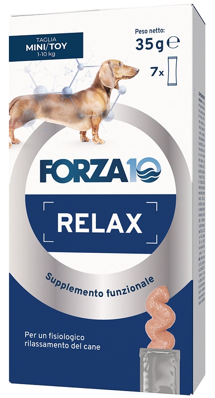 Forza 10 supplement relax dog mini&amp;toy adult 7 bustine da 5 g