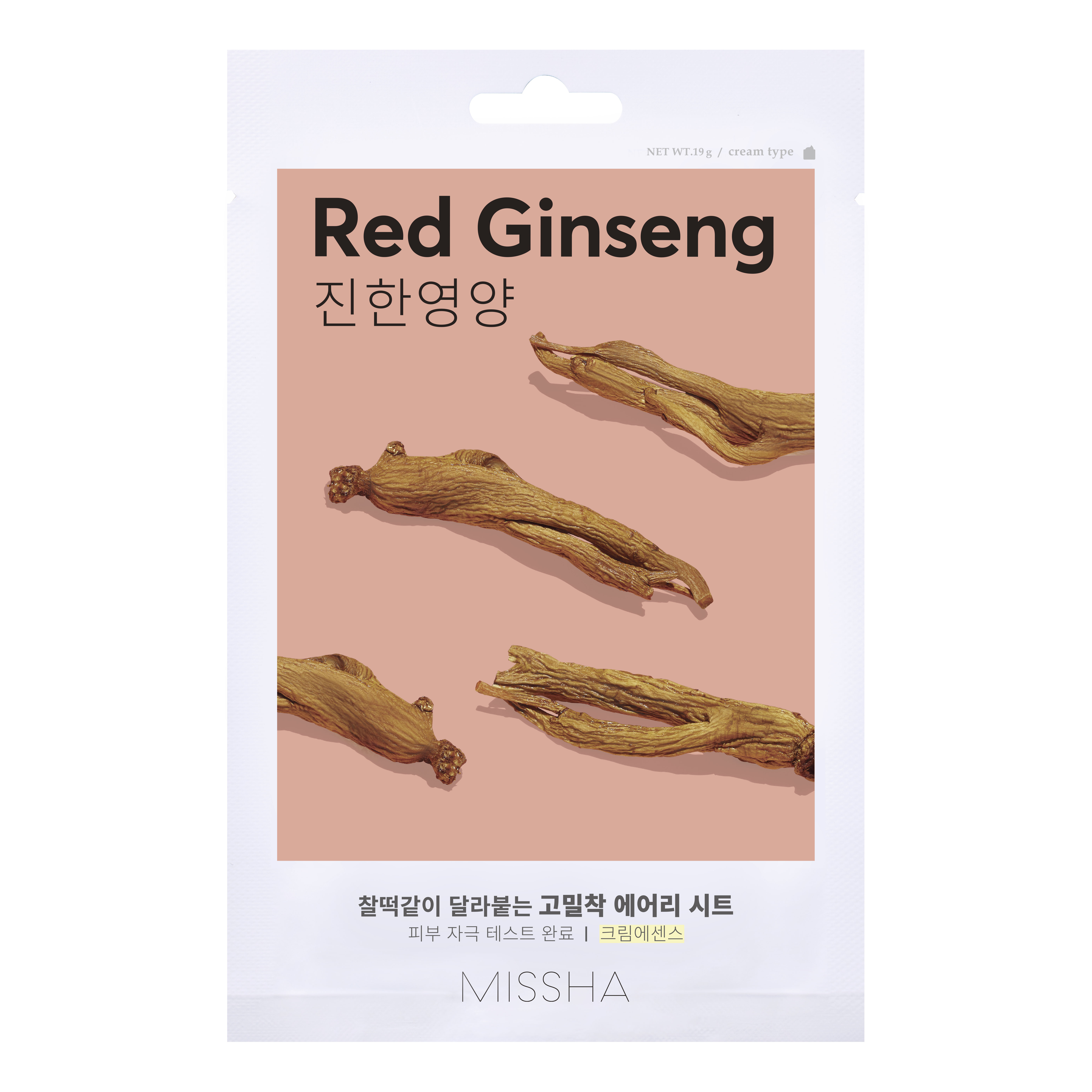 Missha airy fit sheet mask red ginseng 19 g