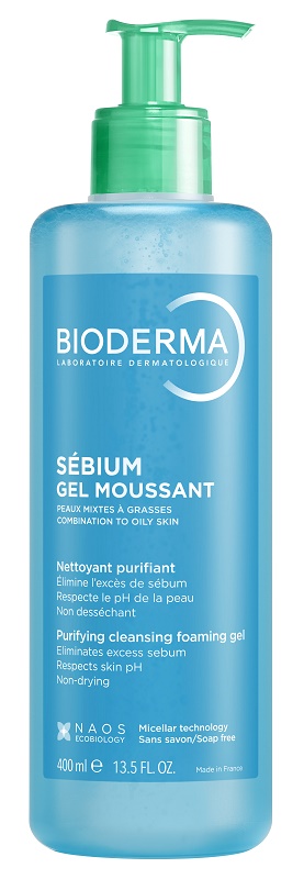 Sebium Gel Moussant Detergente Purificante per Pelle Mista e Grassa 400 ml