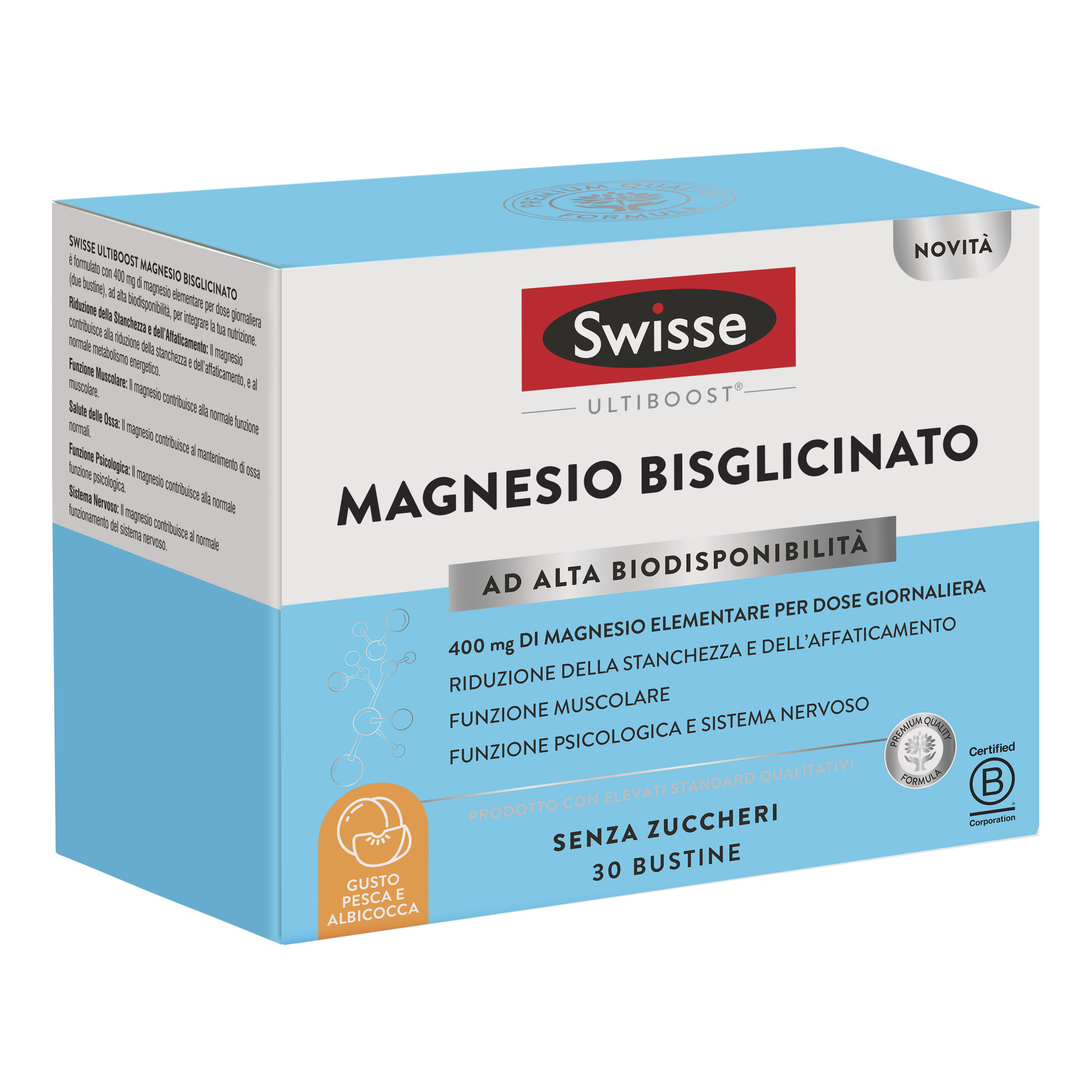 Swisse magnesio bisglicinato 30 bustine 4 g