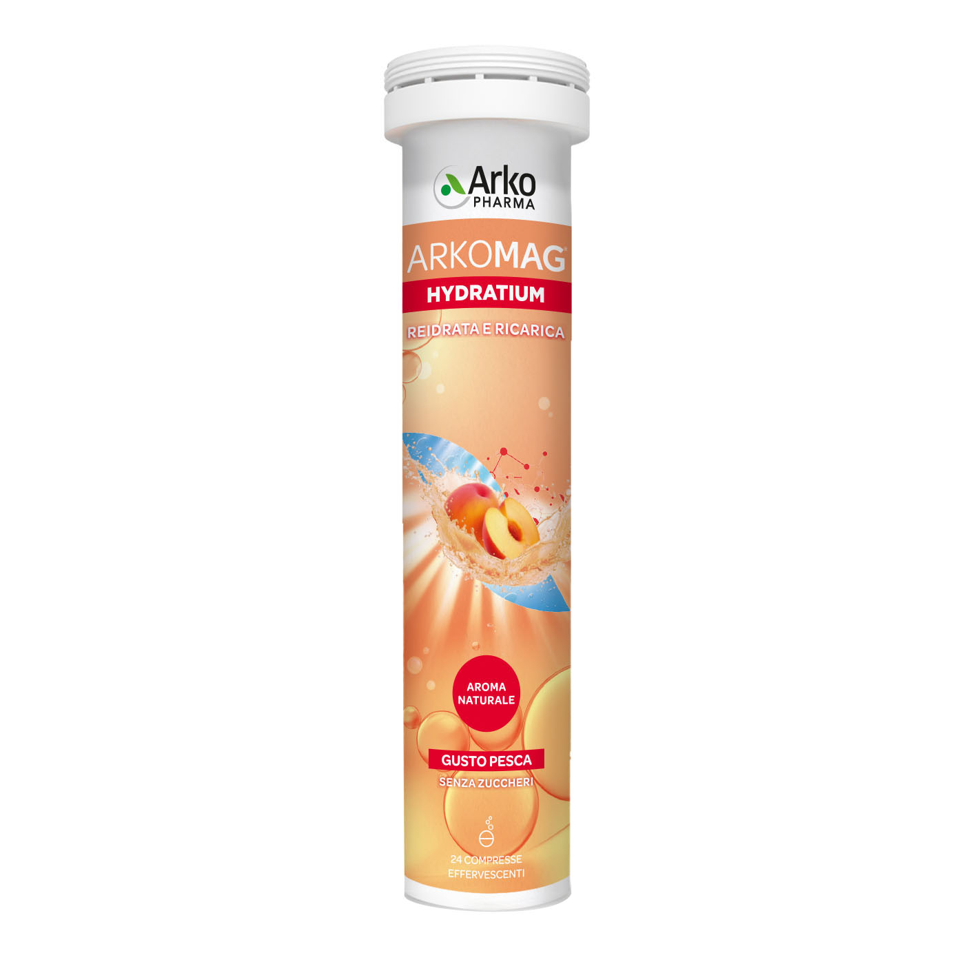 Arkomag hydratium reidrata e ricarica 24 compresse effervescenti senza zuccheri con edulcorante