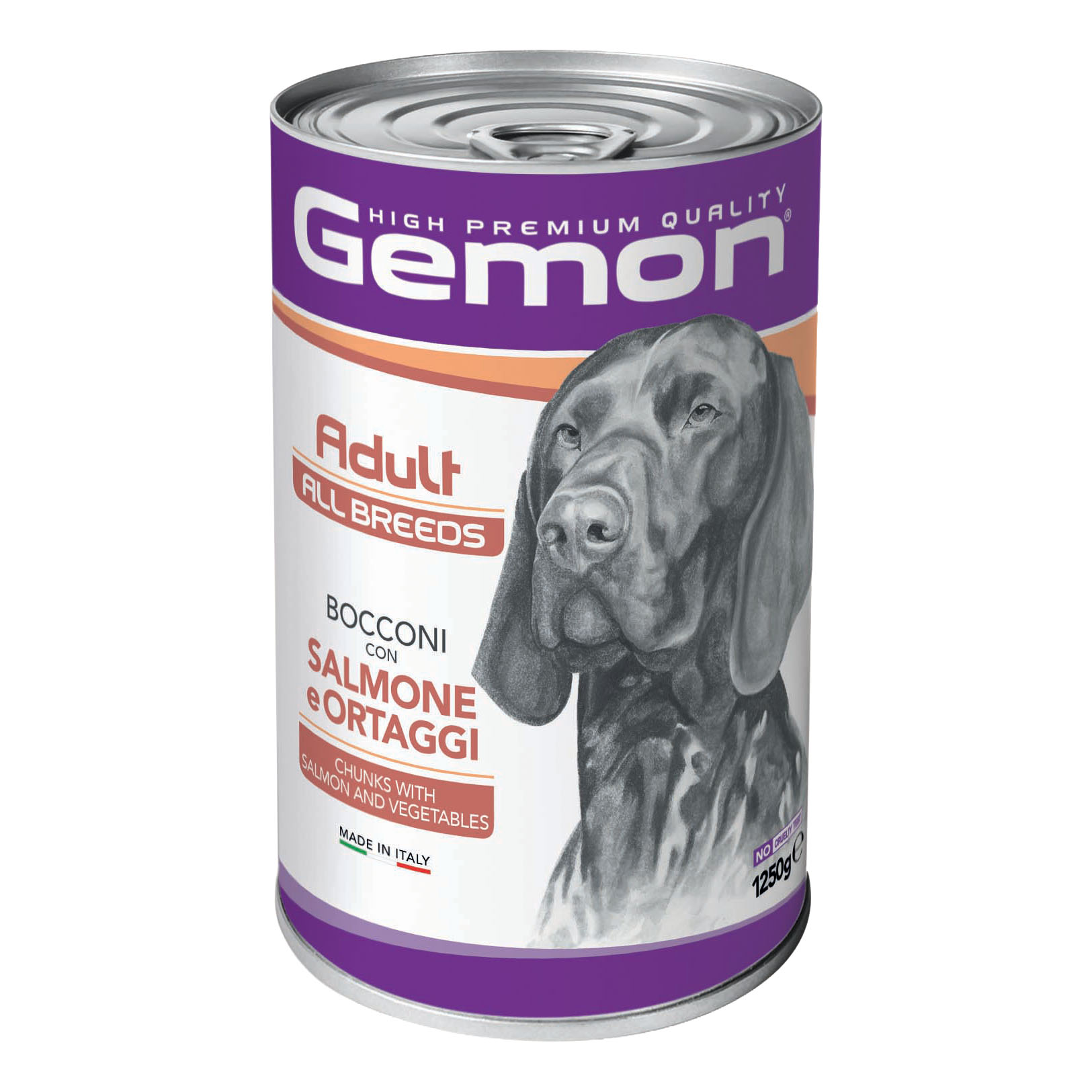 Gemon all breeds adult bocconi salmone ortaggi 1250 g