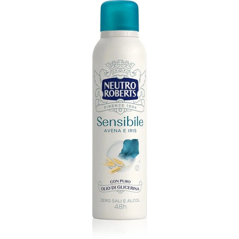 Neutro Roberts - Asciutto Avena E Iris - Deodorante Spray 150 Ml