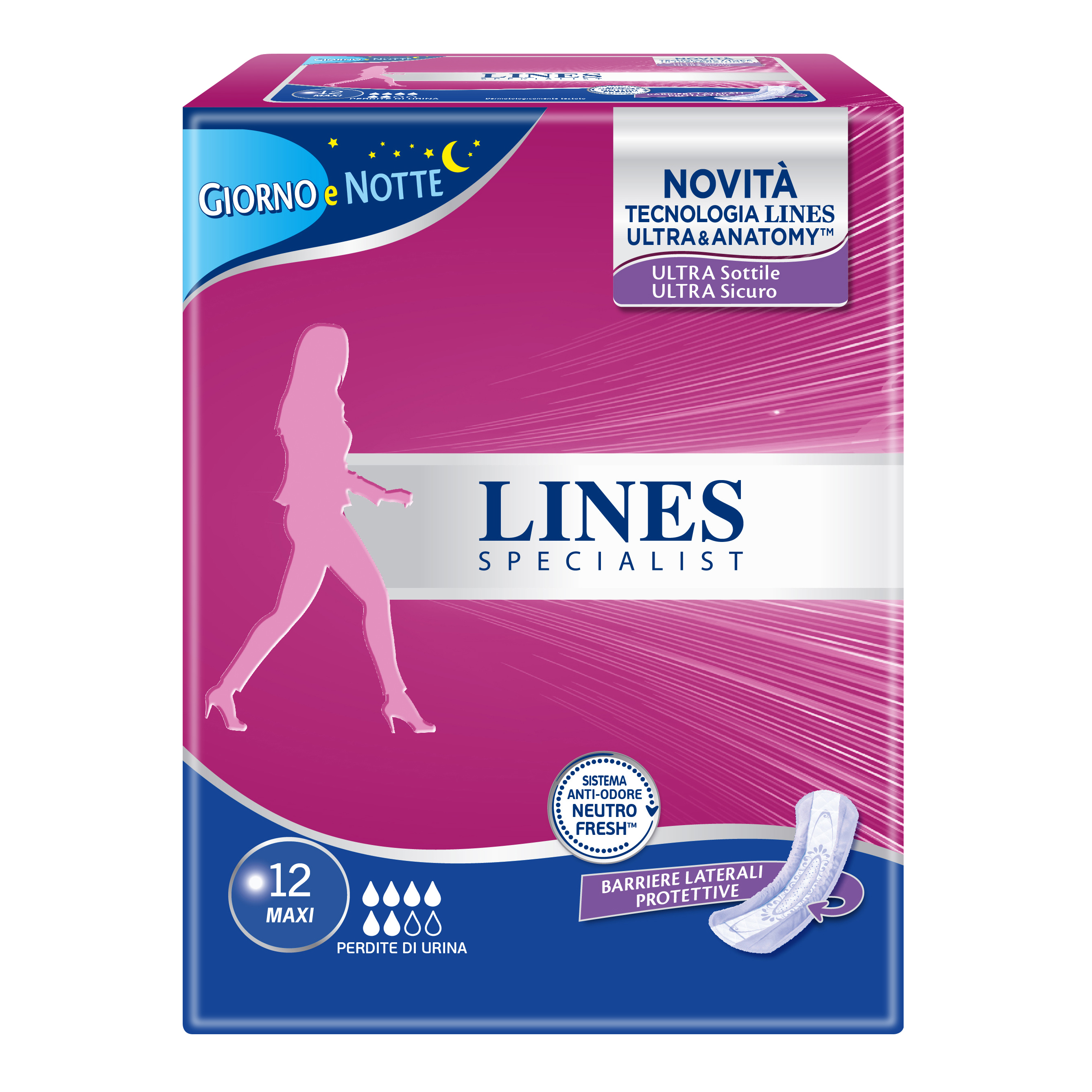 Lines Specialist Maxi - 12 Assorbenti Per Incontinenza Leggera - Immagine 8