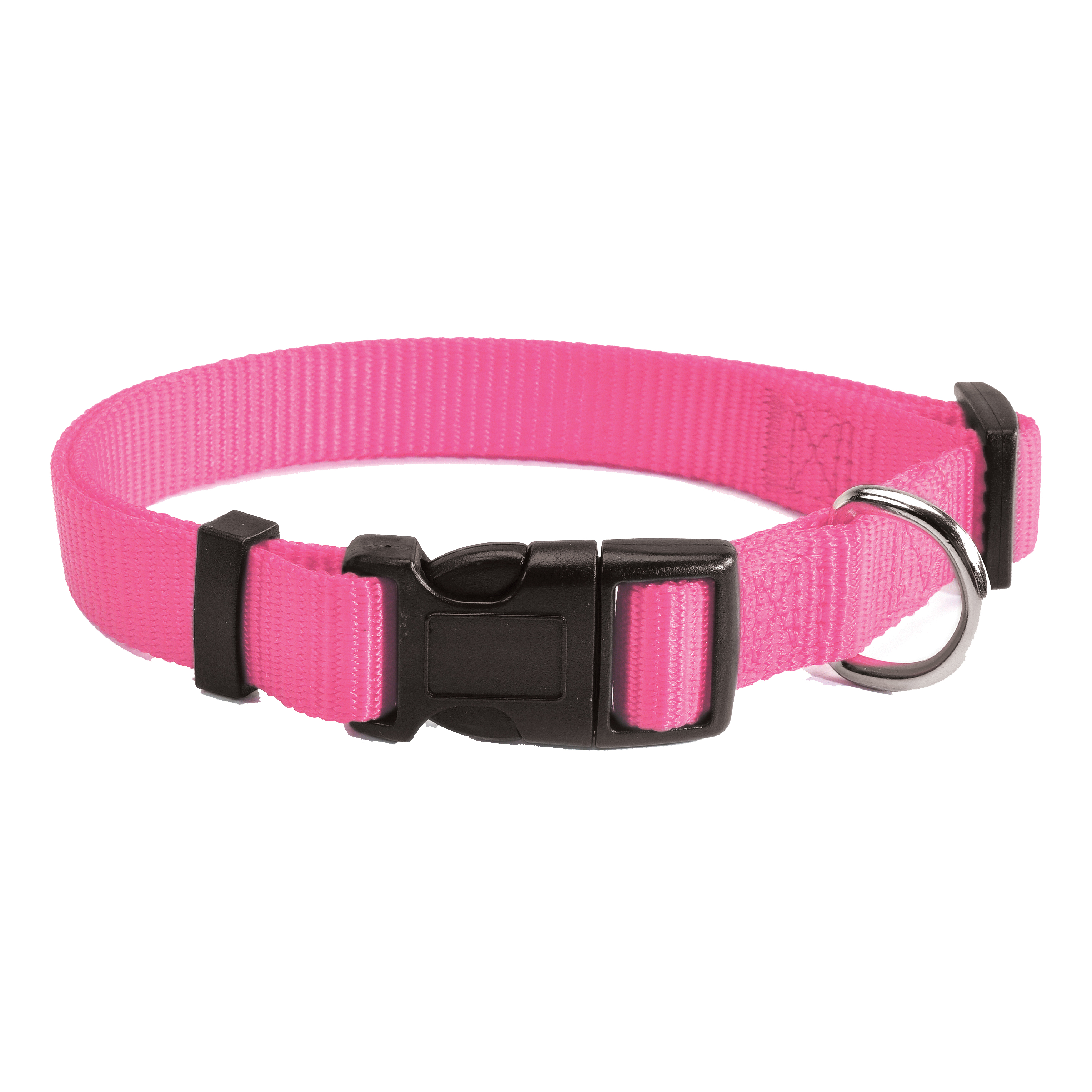 Camon Cane Collare Regolabile Sgancio Rapido 25 Mm Rosa Fluo