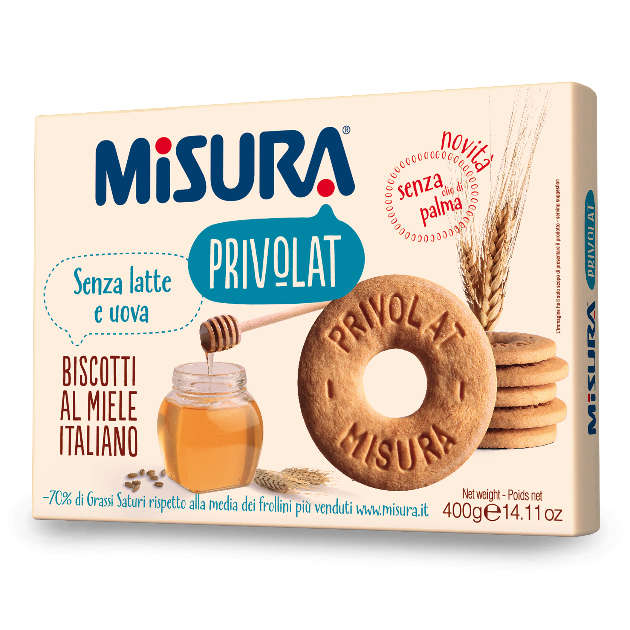 Misura Biscotti Miele Privolat 400g