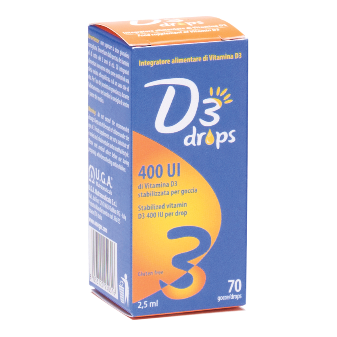 D3 drops 400 ui flaconcino 2,5 ml
