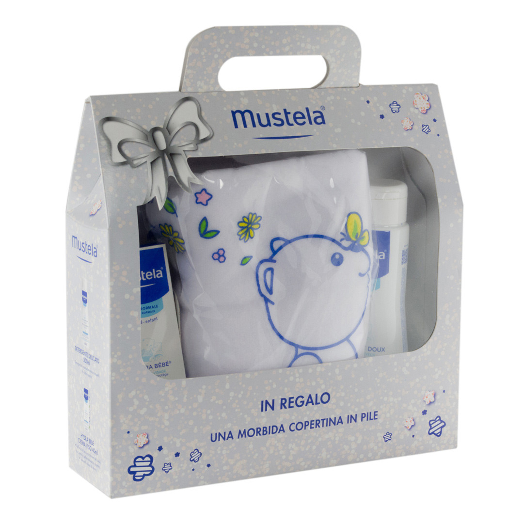 Mustela cofanetto orsetto contenente dermodeterente 200 ml +pasta cambio 50 ml