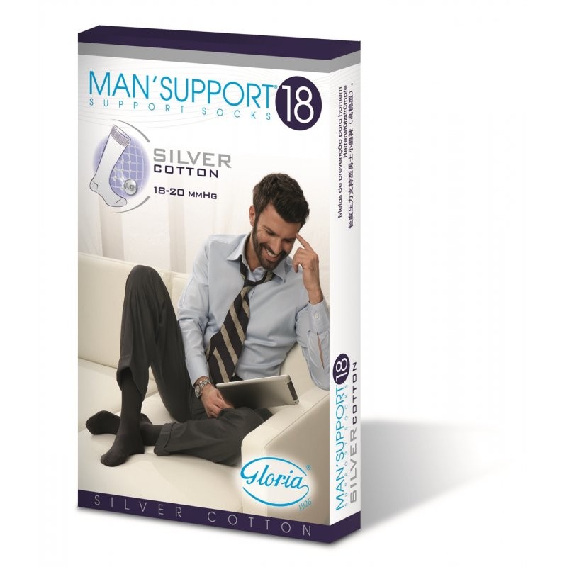 Man support 18 silver cotone gambaletto 18 blu 3