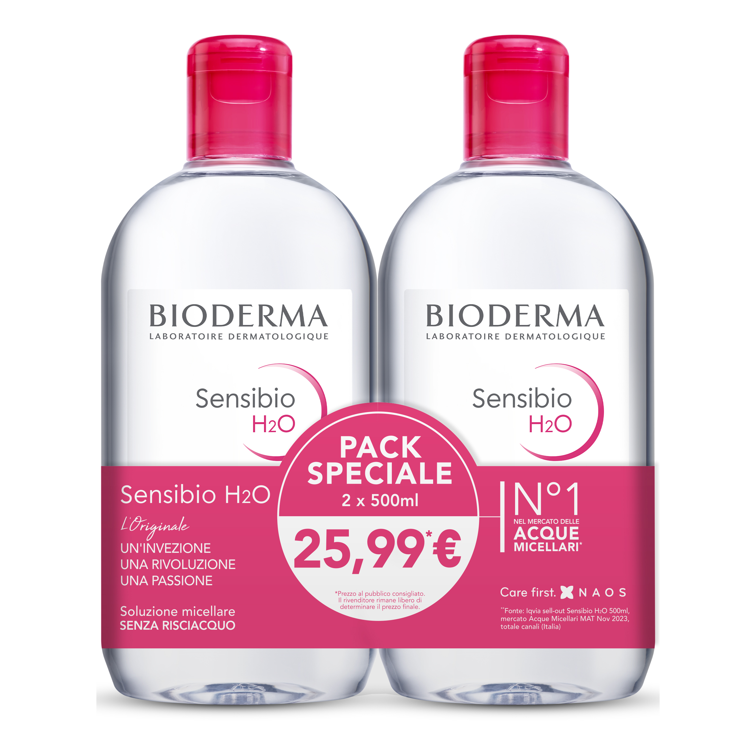 Sensibio h2o 500 ml bipack16