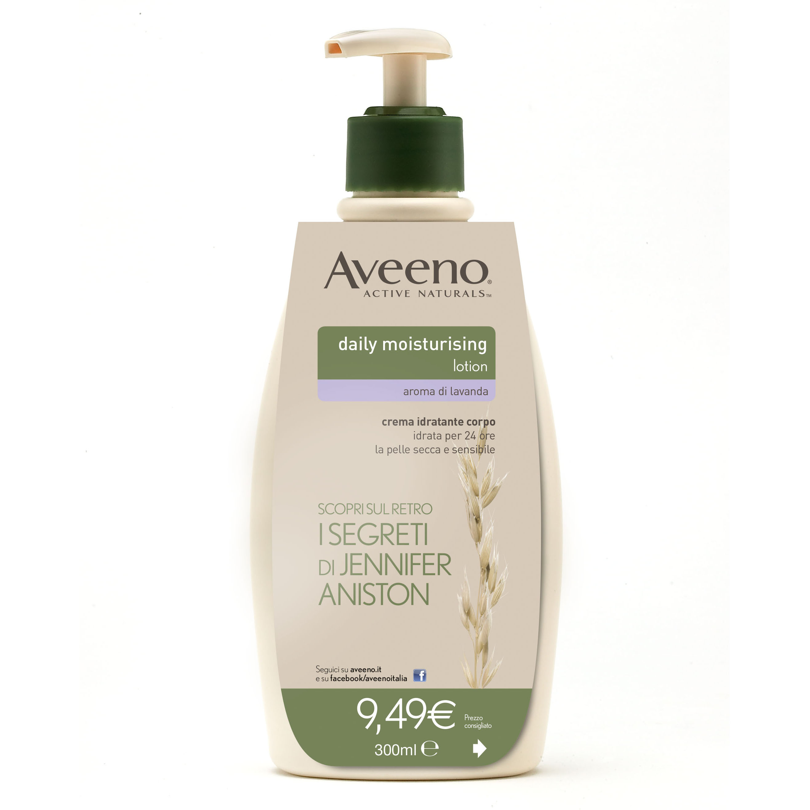 Aveeno crema idratante corpo aveeno pump 300 ml tp