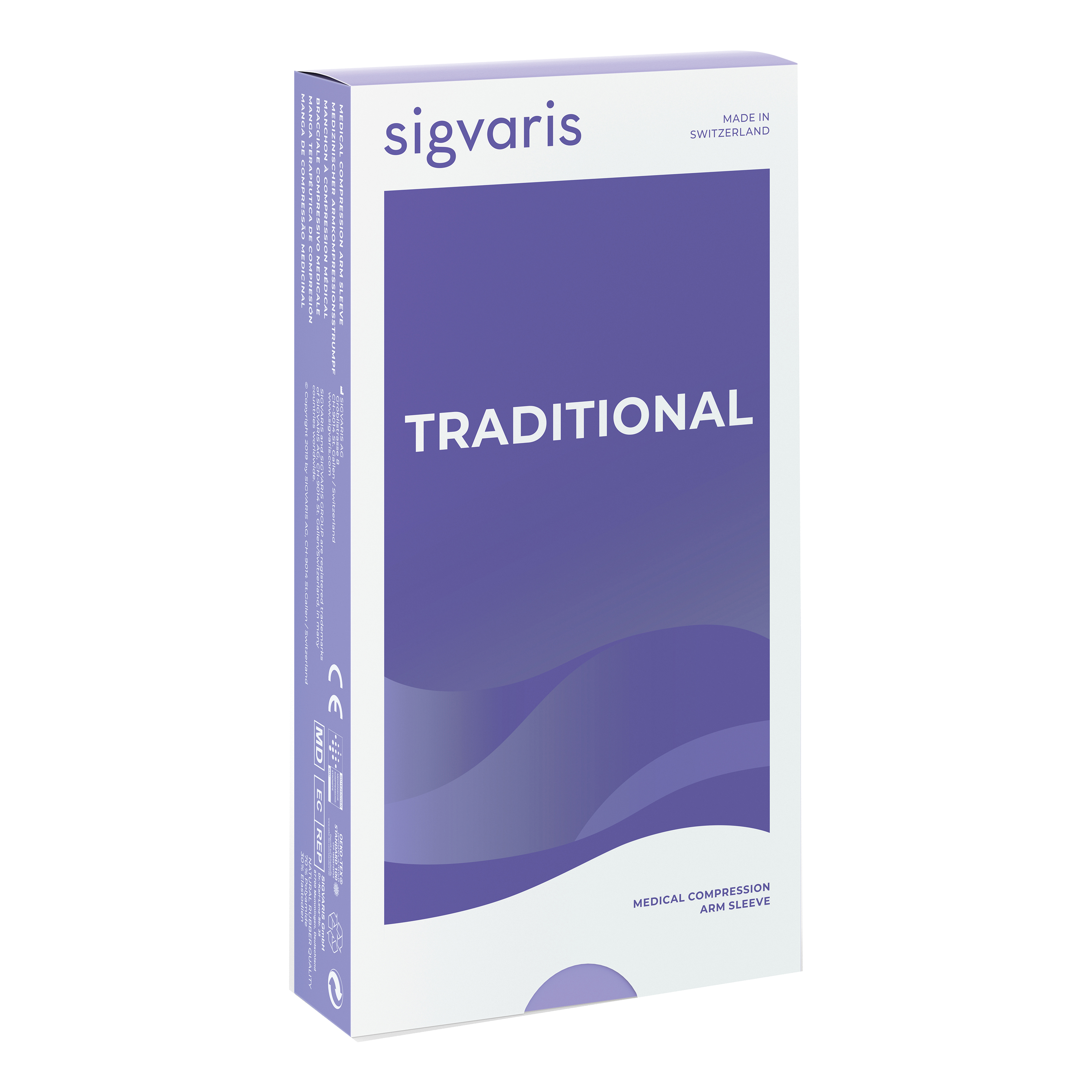 Sigvaris traditional 503 ccl2 bracciale autoreggente con guanto lungo beige s