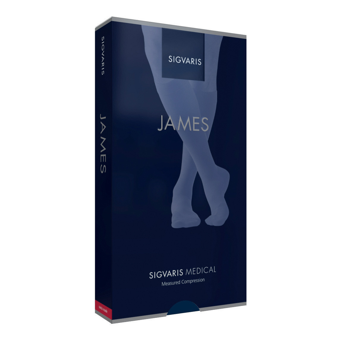 Sigvaris James Ccl2 Gambaletto Nero Normal Punta Chiusa M-image