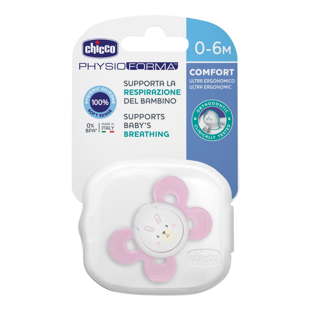 Chicco succhietto physio forma comfort girl 6-12m