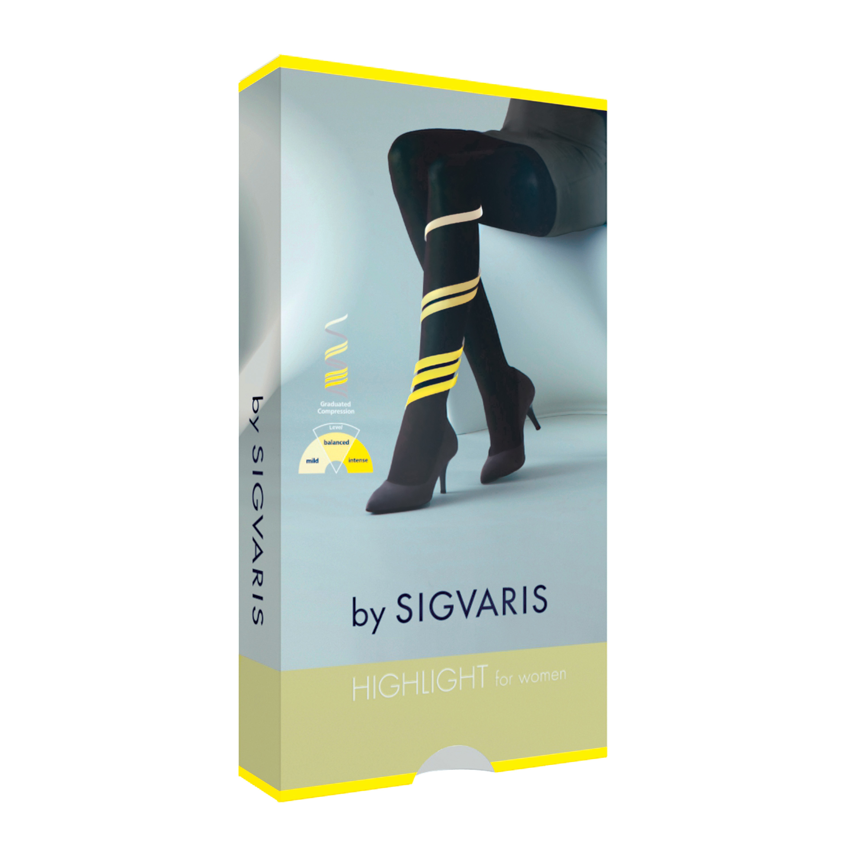 Sigvaris highlight women collant lungo punta chiusa bronce l
