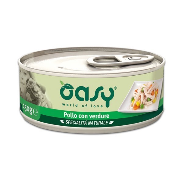 Oasy Cane Specialita' Naturali Adulto Pollo &amp; Verdure 150 Gr