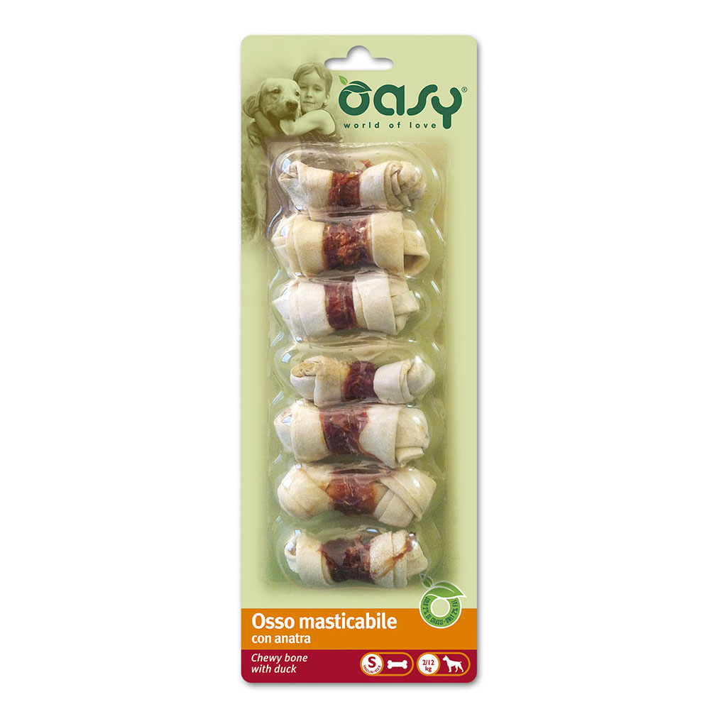 Oasy Cane Snack Osso Masticabile Anatra Tg.S 85 Gr