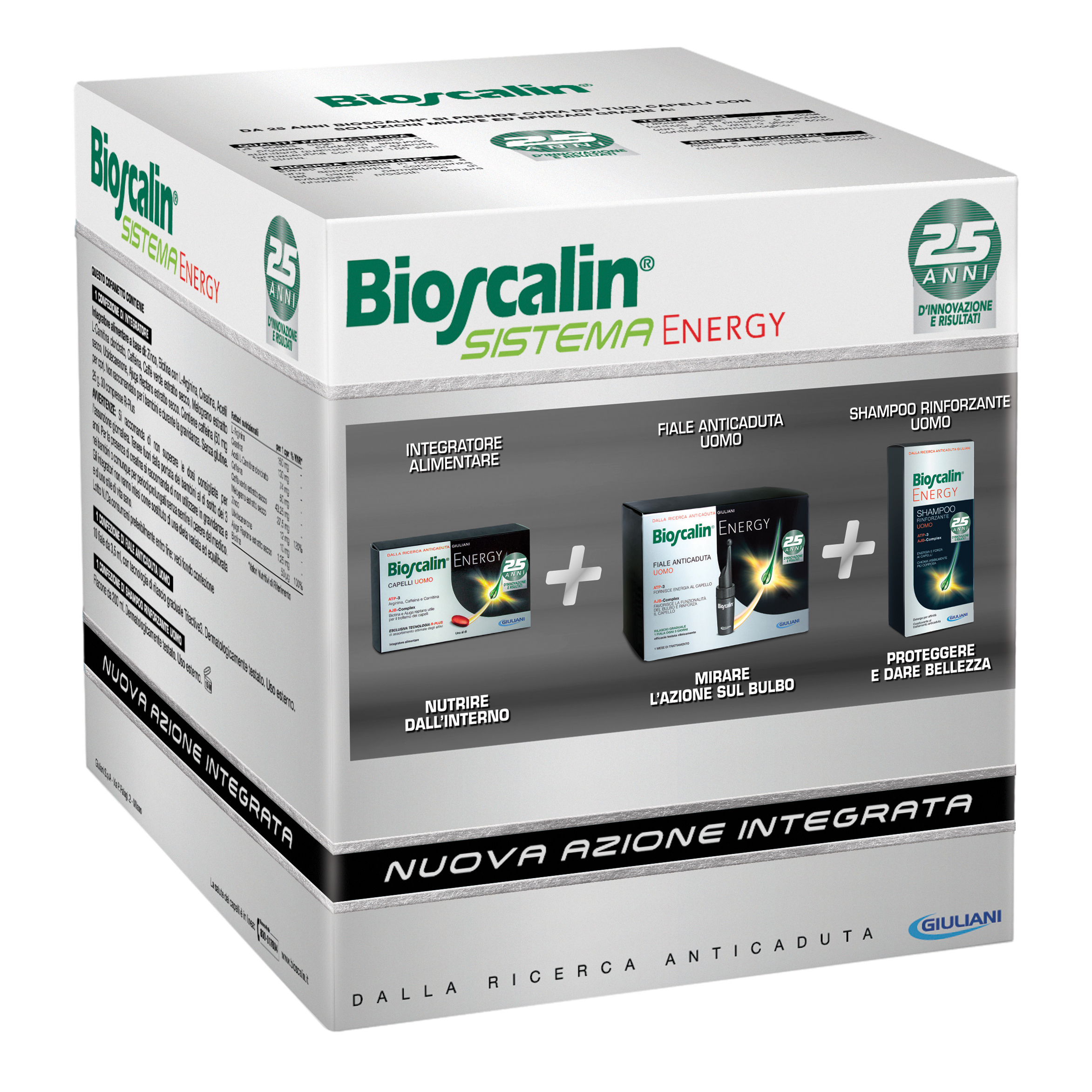 Bioscalin energy compresse + fiale + shampoo promo