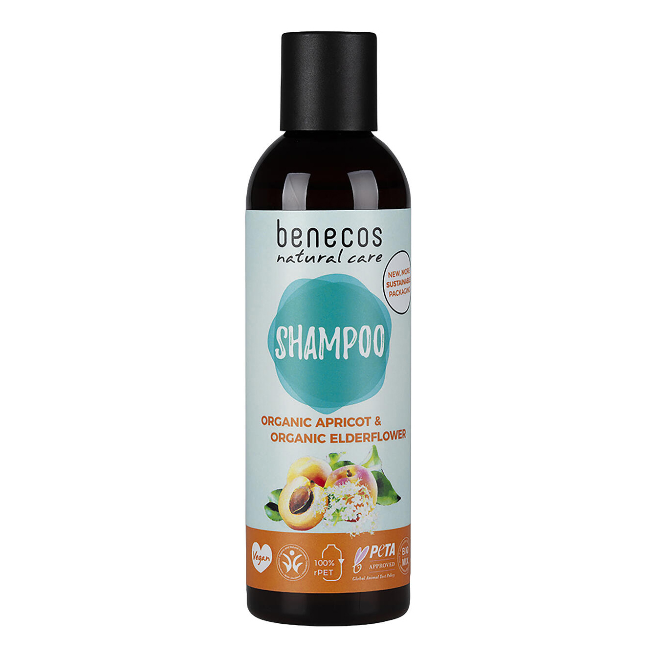Benecos shampoo albicocca e fiori di sambuco 200 ml
