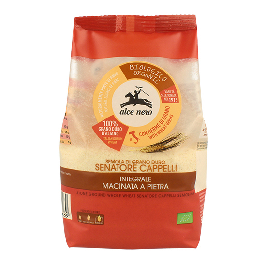 Farina integrale senatore cappelli bio macinata a pietra 500 g