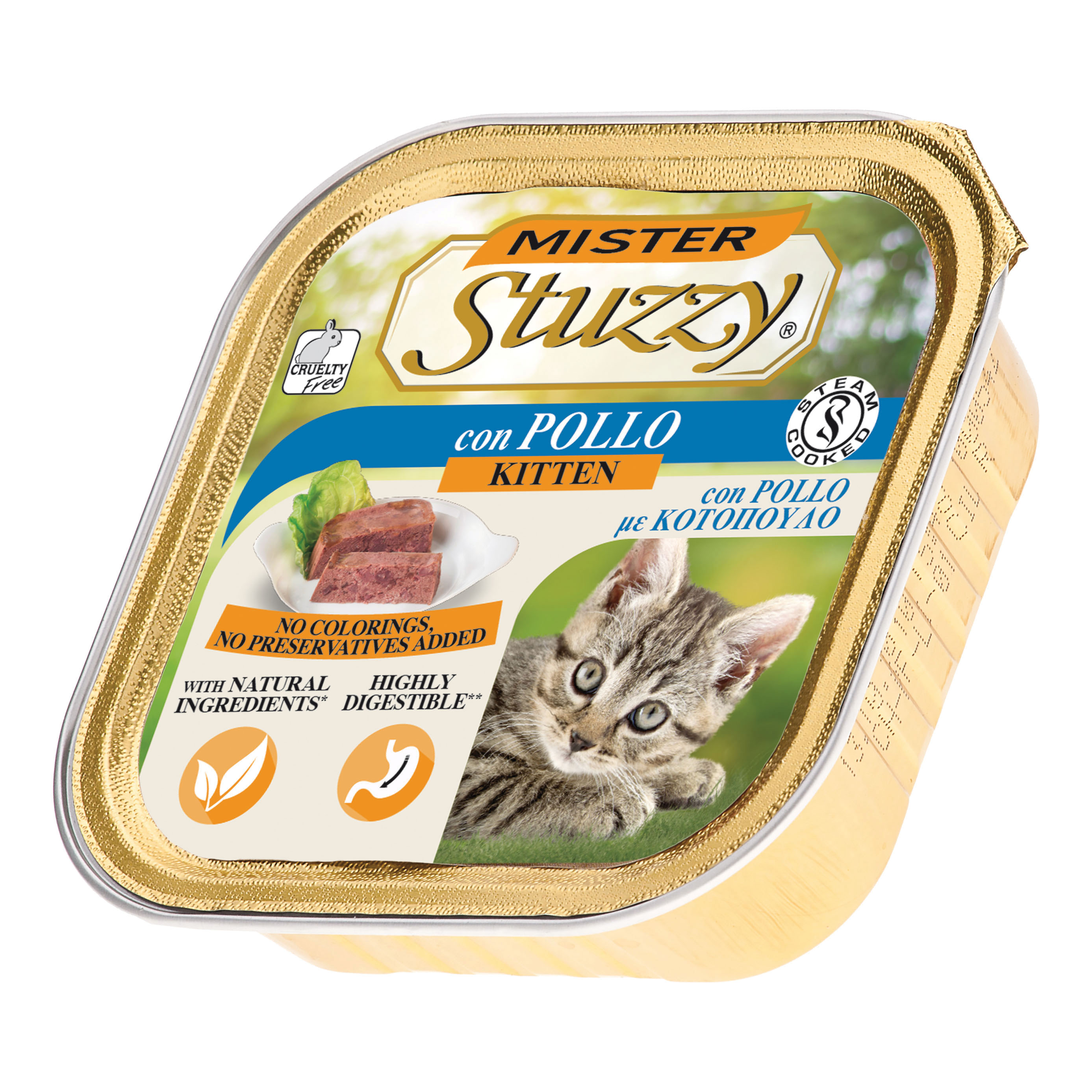 Mr stuzzy cat kitten con pollo 100 g